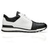 Men's Belvedere Titan Calf & Crocodile Sneaker In White & Black