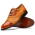 Marco Di Milano John Men's Shoes Exotic Caiman Crocodile / Woven Leather Dress Oxfords