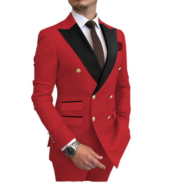 Double Breasted Tuxedo - Double Breasted Suit - Groom Suit - Groom Tuxedo - Wedding Suit
