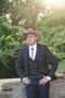 Western Suit - Trajes Para Hombres - Cowboy Formal Attire - Trajes De Novio - Two Button Notch Western Denim Blue