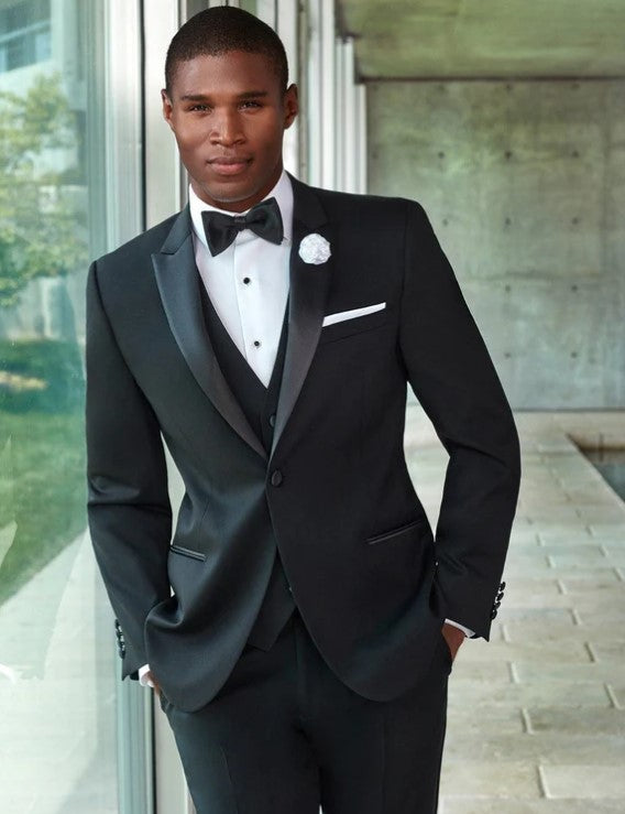 Smoking Traje - Esmoquin - Smoking Para Hombre -Trajes De Novio - Trajes Para Hombres Black Tuxedo