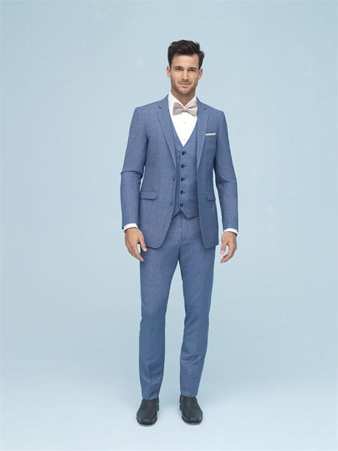 Smoking Traje - Esmoquin - Smoking Para Hombre - Cornflower Tuxedo