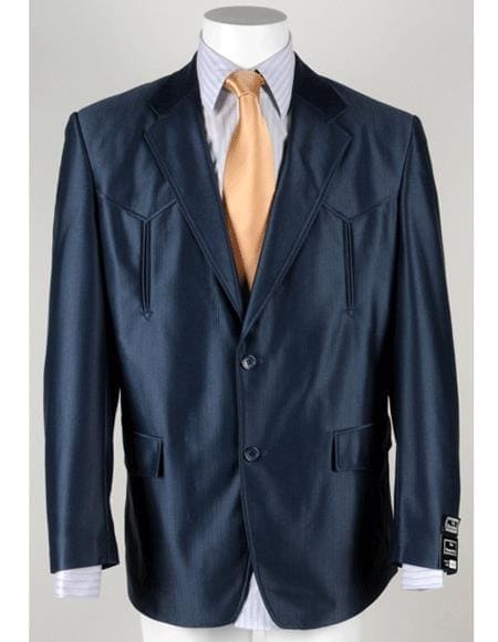 Smoking Traje - Esmoquin - Smoking Para Hombre - Cowboy Tuxedo Two Button Navy Tuxedo