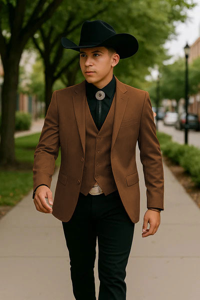 Mens Tuxedo Dark Brown