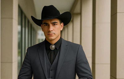 Western Suit for Wedding Dark Grey