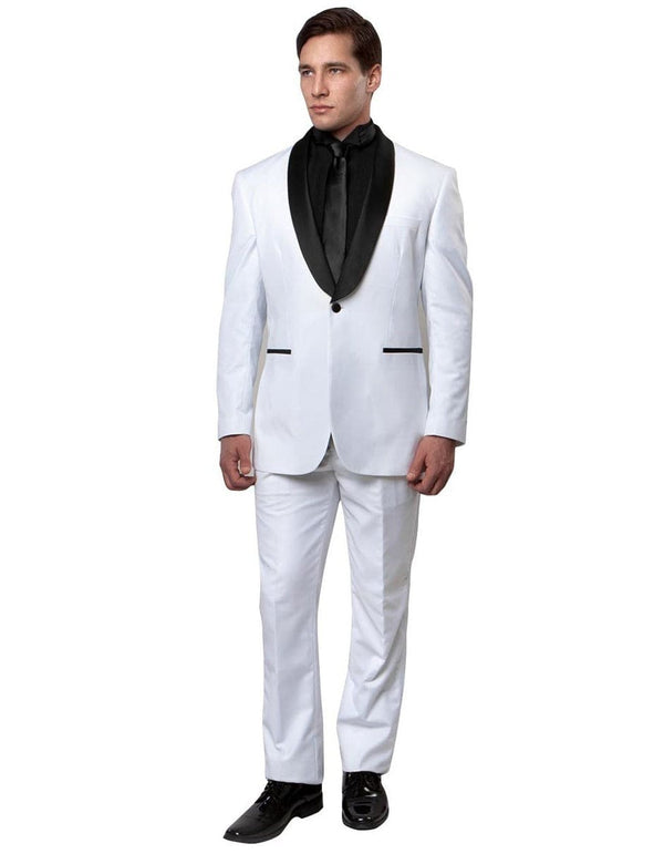 White Prom Suit - White Prom Tuxedo  - White Suit