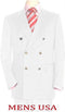 Mens Double Breasted White Dinner Jacket