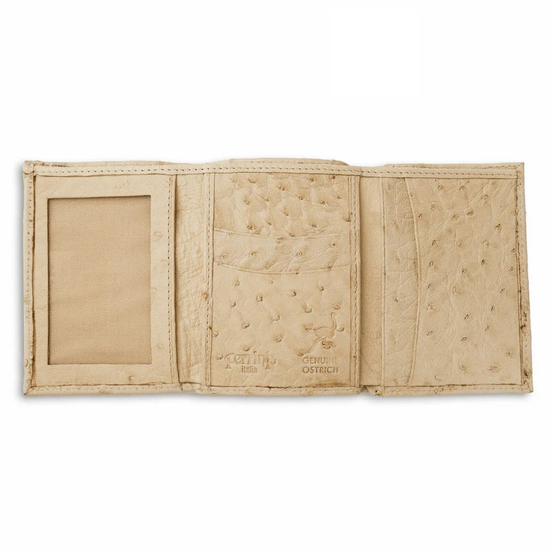 Ferrini Full Quill Ostrich Trifold