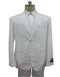 Men's Notch Label White Colour Summer Seersucker Fabric Vested 3 Piece Suit