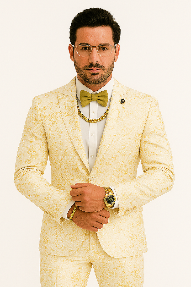 Black and Gold Prom Suits  Bold Prom Style | Alberto Nardoni