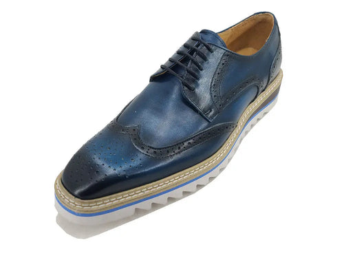 Modern Wingtip Blucher Oxford with Lightweight Sole