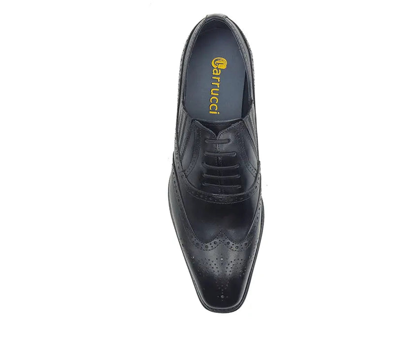 Carrucci Wingtip Slip-on Oxford