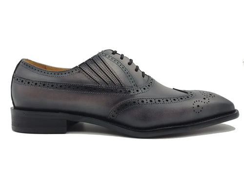 Menâ€™s Wingtip Slip-On Oxford Dress Shoe