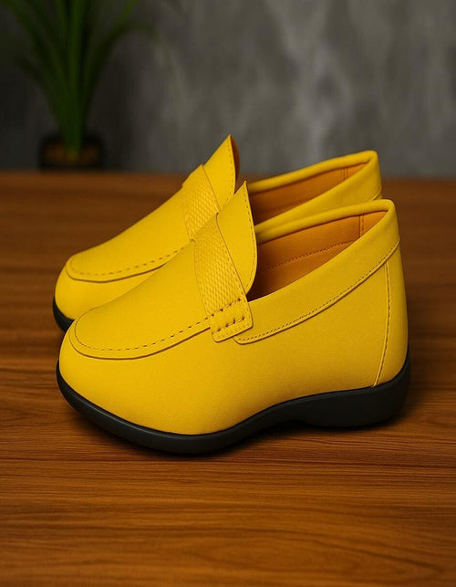 Men's Yellow Suede Loafers â€“ Casual Slip-On Moccasin Driving Shoes