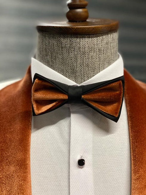 York Slim Fit Tuxedo Suit ( White & Orange )