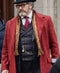 Young Sherlock Bucephalus Hodge Red Wool Coat