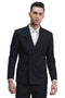 "Men's Slim Fit Pinstripe Suit - Double Breasted Black Gangster Style"