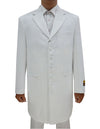 Mens Cheap White Suit Classic Vested Zoot Suit in White