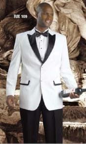 White and Black Tuxedo - AlbertoNardoniStore