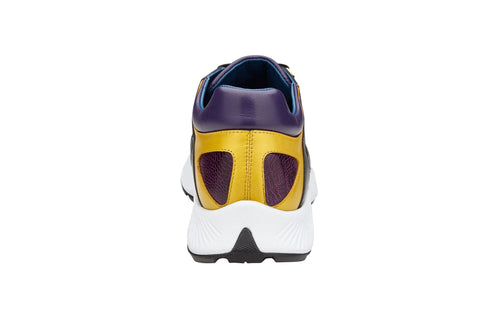 Belvedere Adam - Gold/Purple/Black Ostrich Loafer