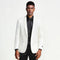 After Midnight Men's White Silver Swirl Fashion Blazer - AlbertoNardoniStore