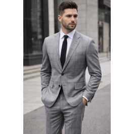 statement-men-s-2-piece-100-wool-modern-fit-windowpane-suit-single-breasted-suit-jacket