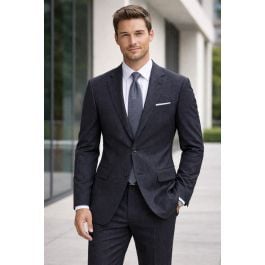 statement-men-s-2-piece-100-wool-modern-fit-suit-textured-solid