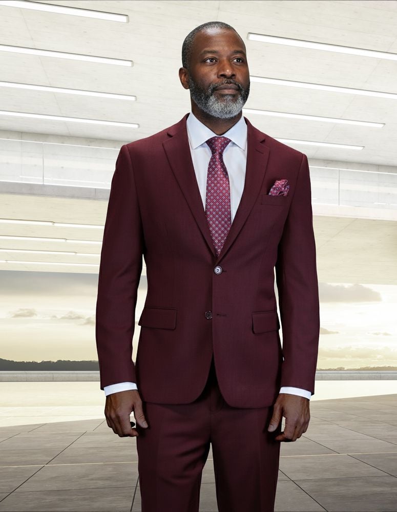 statement-men-s-2-piece-100-wool-modern-fit-textured-solid-suit-single-breasted-suit-jacket