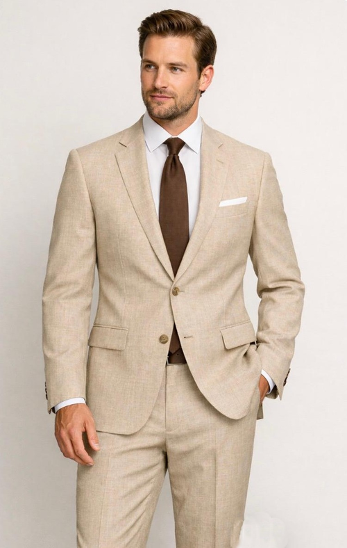 statement-men-s-2-piece-100-wool-modern-fit-textured-solid-suit-single-breasted-suit-jacket