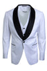 Mens Stacy Adams Suit -Stacy Adams Suit Men's White One Button Vested Shawl Lapel Tuxedo