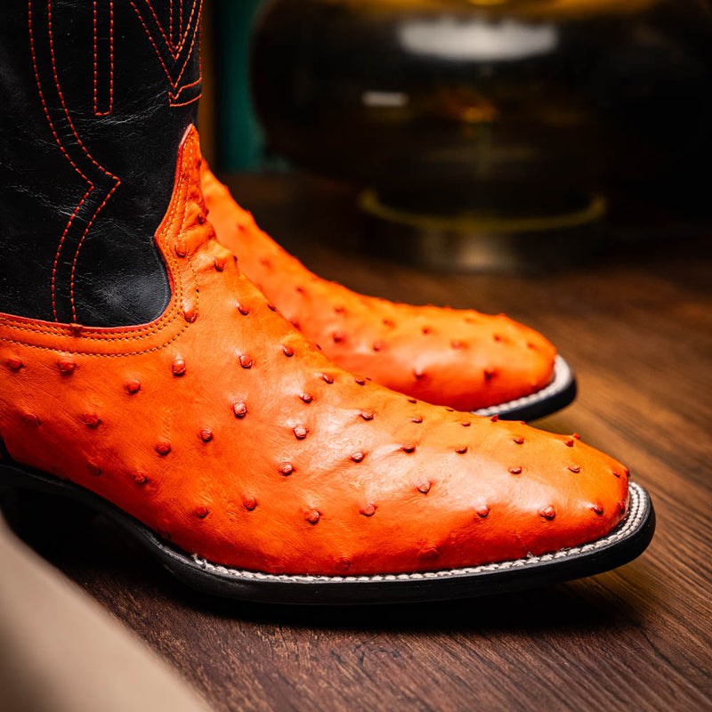 Marco Di Milano "Alabama" Orange Leather Loafers