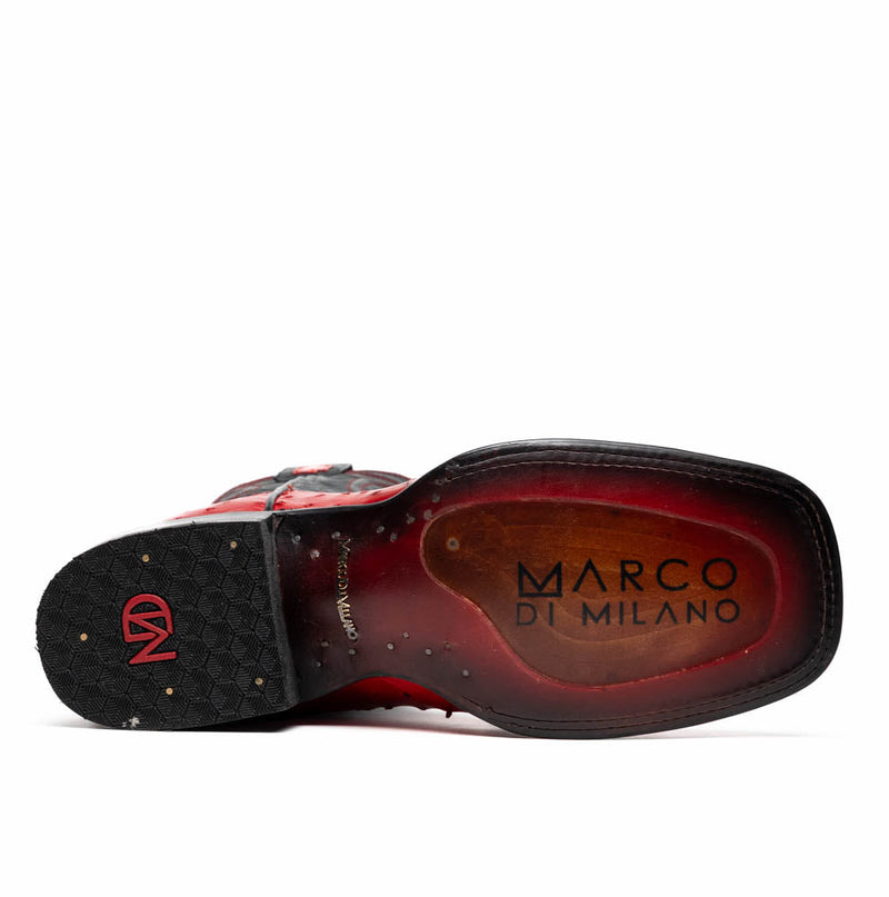 Marco Di Milano Alabama Red Leather Loafers