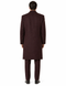 Mens Overcoat -Mens Long Wool Topcoats- Topcoat For Men-Mens Double breasted Overcoat - "Mehroon" Double breasted Coat