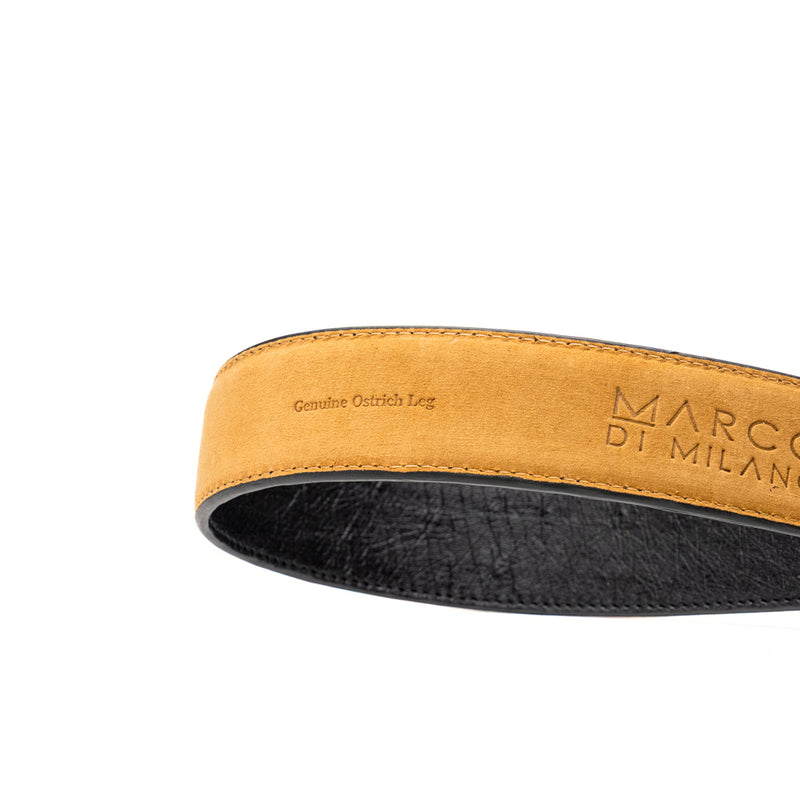 Marco Di Milano Alessio Black Leather Belt Loafer