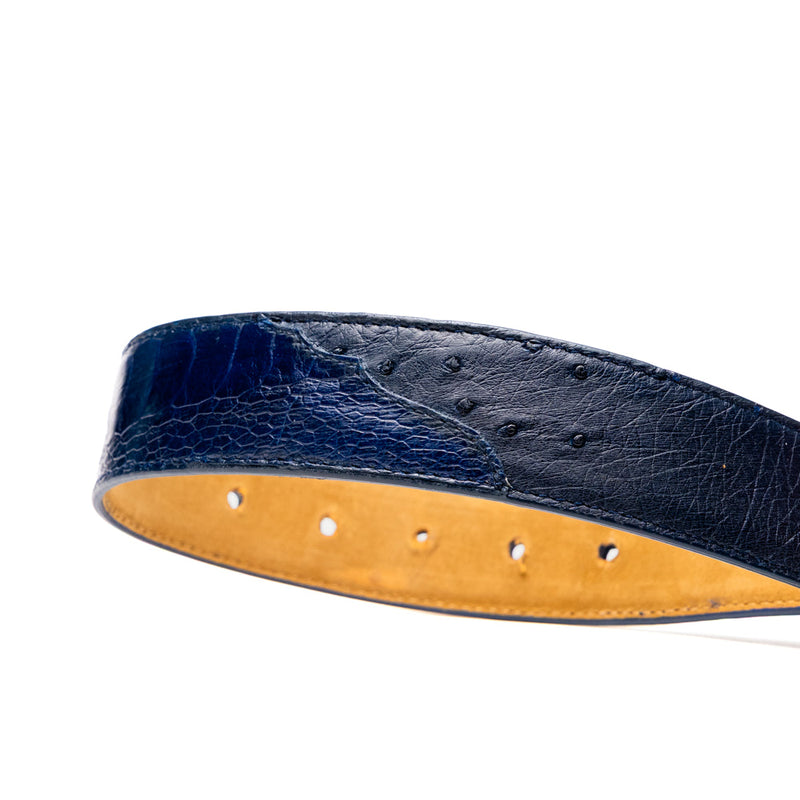 Marco Di Milano Alessio Belt Navy Leather Loafer