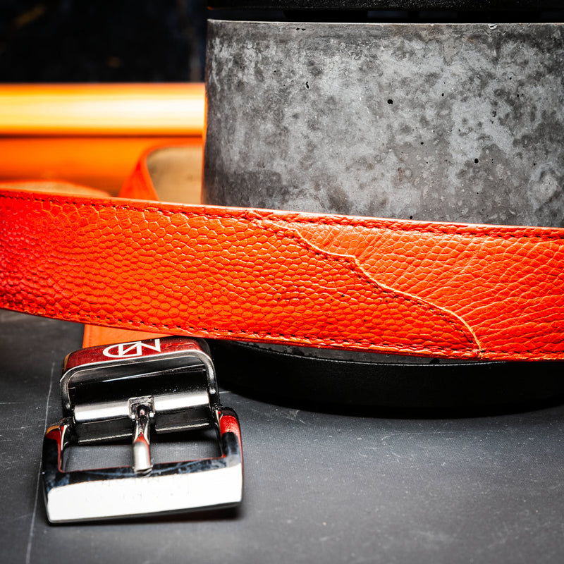 Marco Di Milano Alessio Orange Leather Belt Shoe