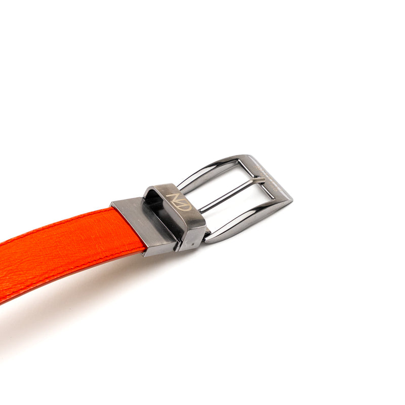 Marco Di Milano Alessio Orange Leather Belt Shoe