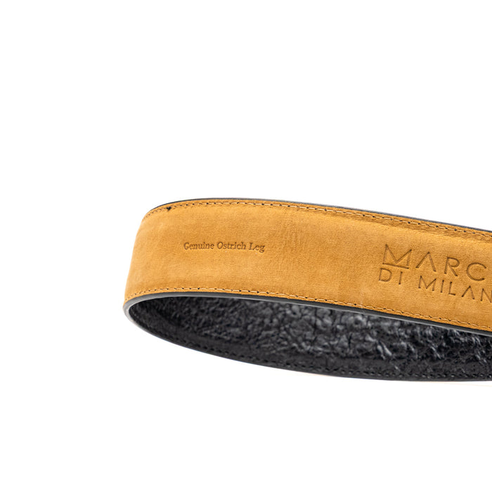 Marco Di Milano Alessio Belt - White & Black Leather Loafers