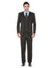 All Black Groomsmen suit Mens Regular Fit Vested Funeral Suit Black - AlbertoNardoniStore