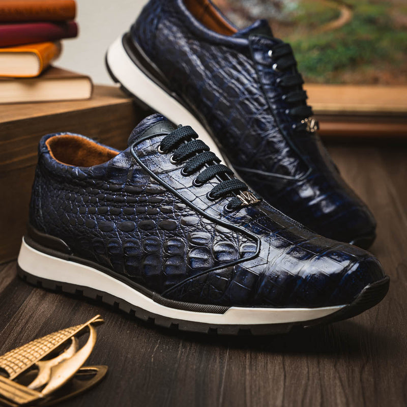 Marco Di Milano Alonzo Navy Leather Dress Shoe