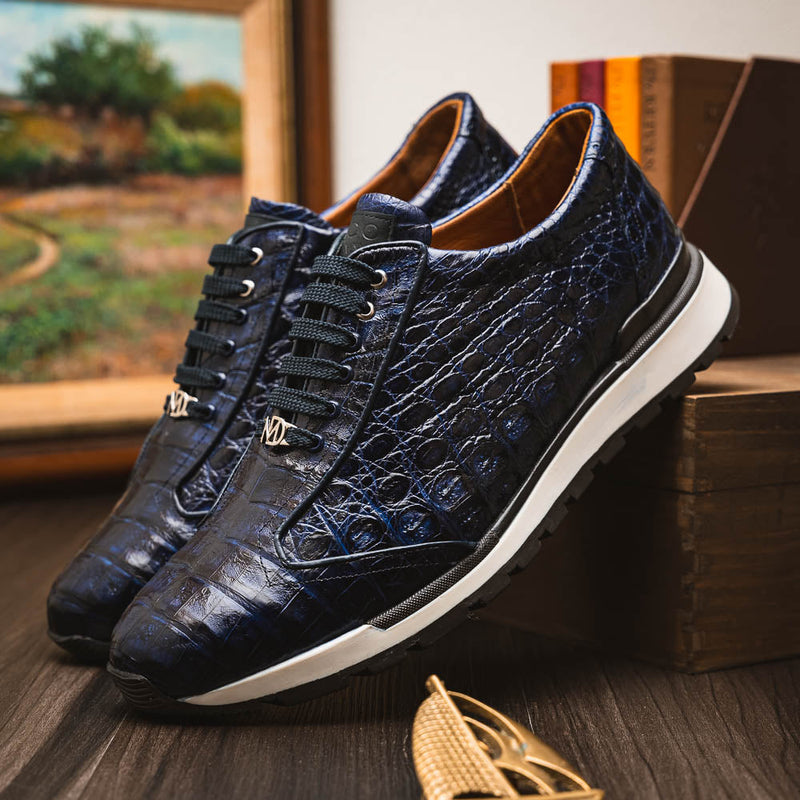 Marco Di Milano Alonzo Navy Leather Dress Shoe