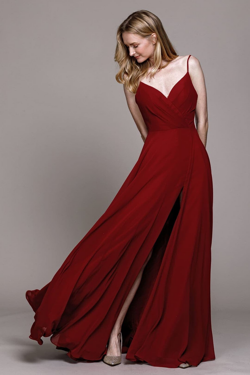 Amelia Couture 477 Simple Adjustable Straps Prom Evening Gown