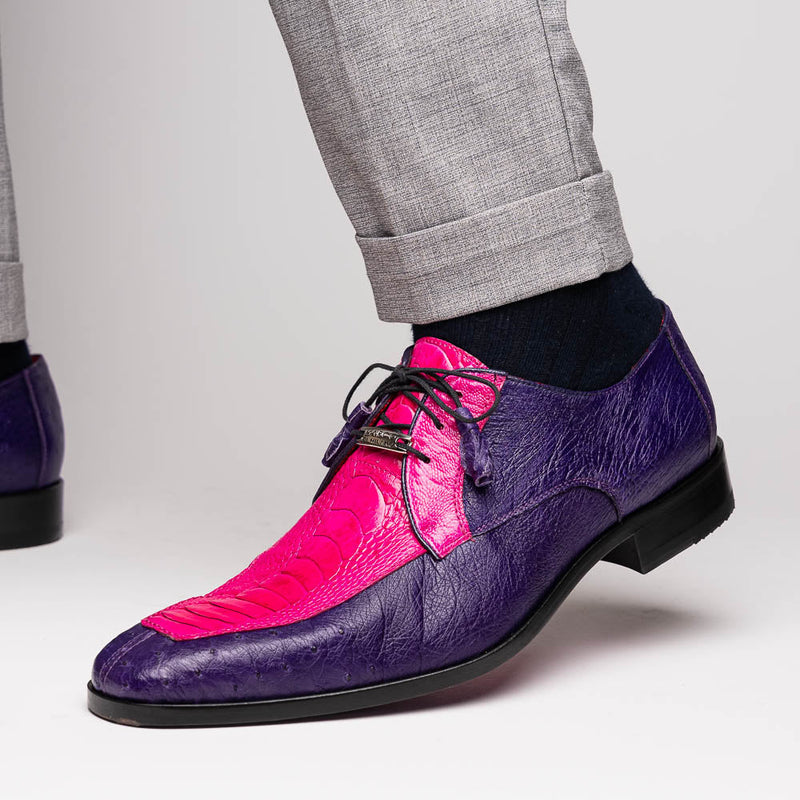 Marco_Di_Milano Andretti: Pink Suede Loafers