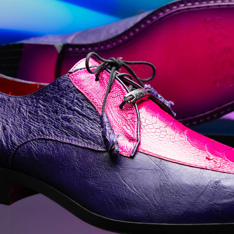 Marco_Di_Milano Andretti: Pink Suede Loafers