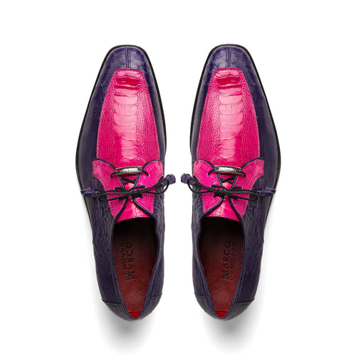 Marco_Di_Milano Andretti: Pink Suede Loafers