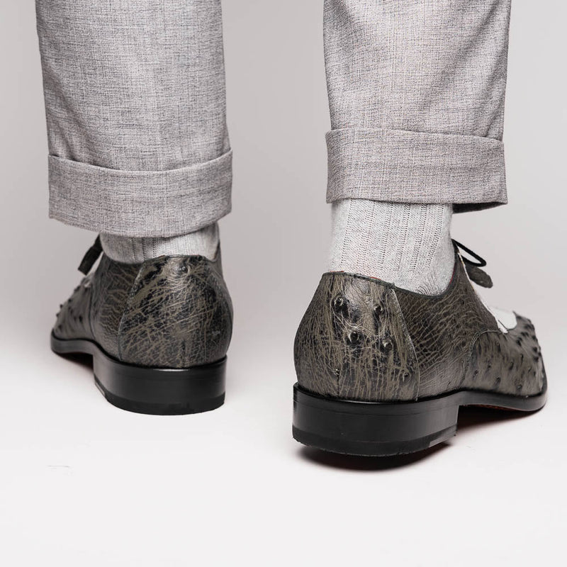 Marco Di Milano Andretti White/Gray Leather Loafer