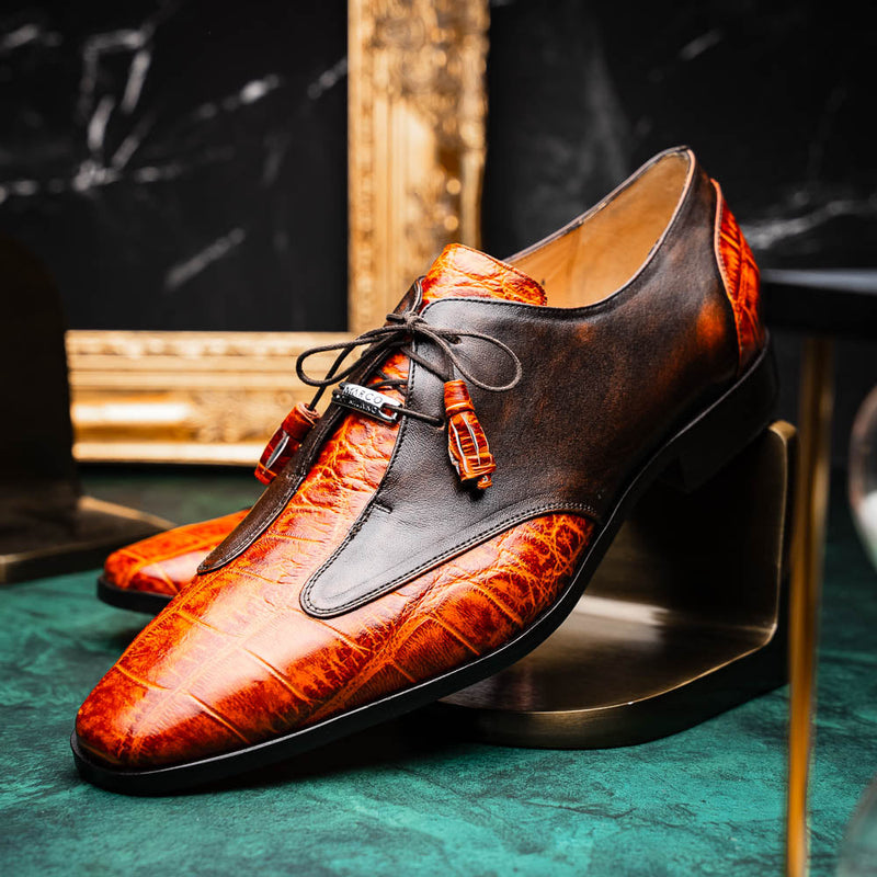 Marco Di Milano Anzio Rustic Brandy Leather Shoe
