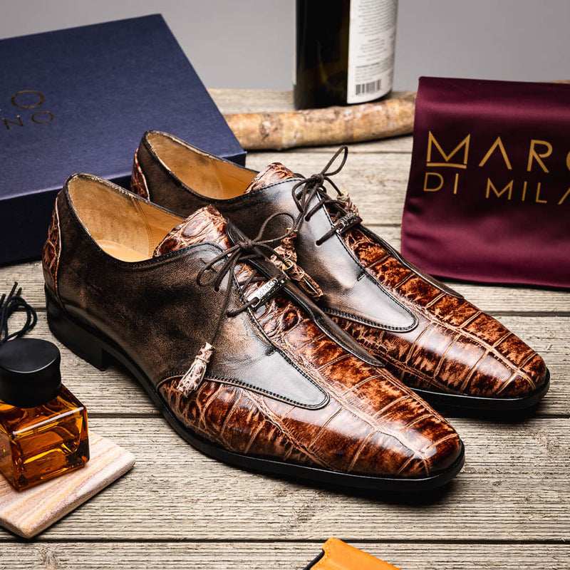 Marco_Di_Milano Anzio Orix Rustic Leather Shoes