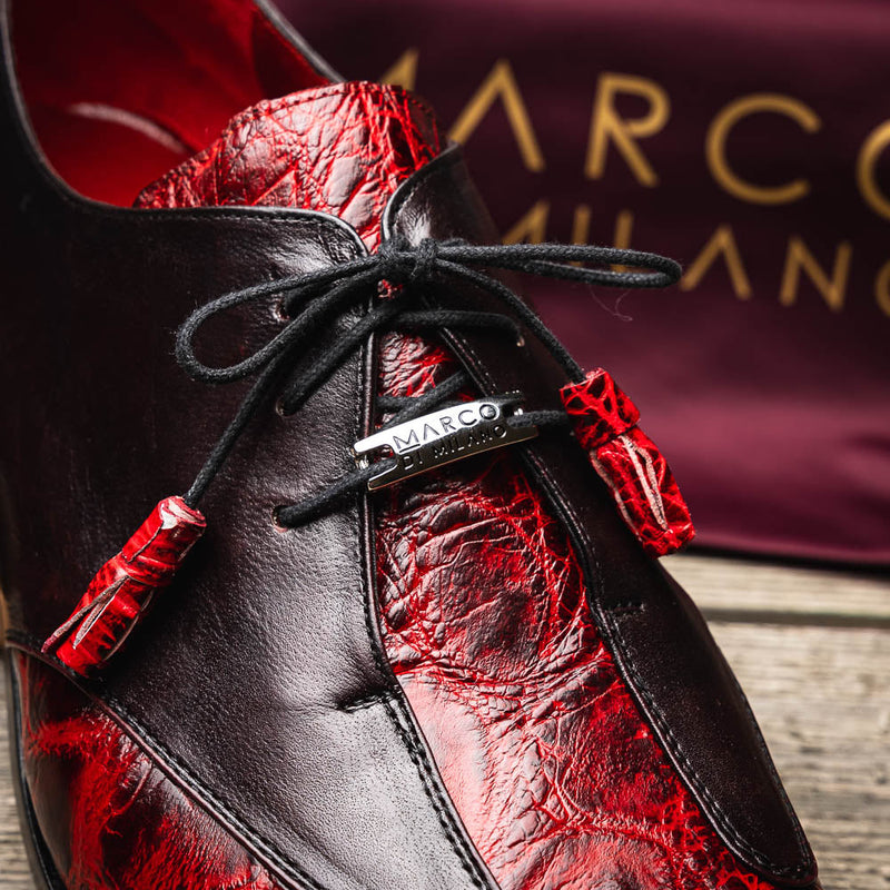 Marco Di Milano Anzio Black Cherry Leather Shoe