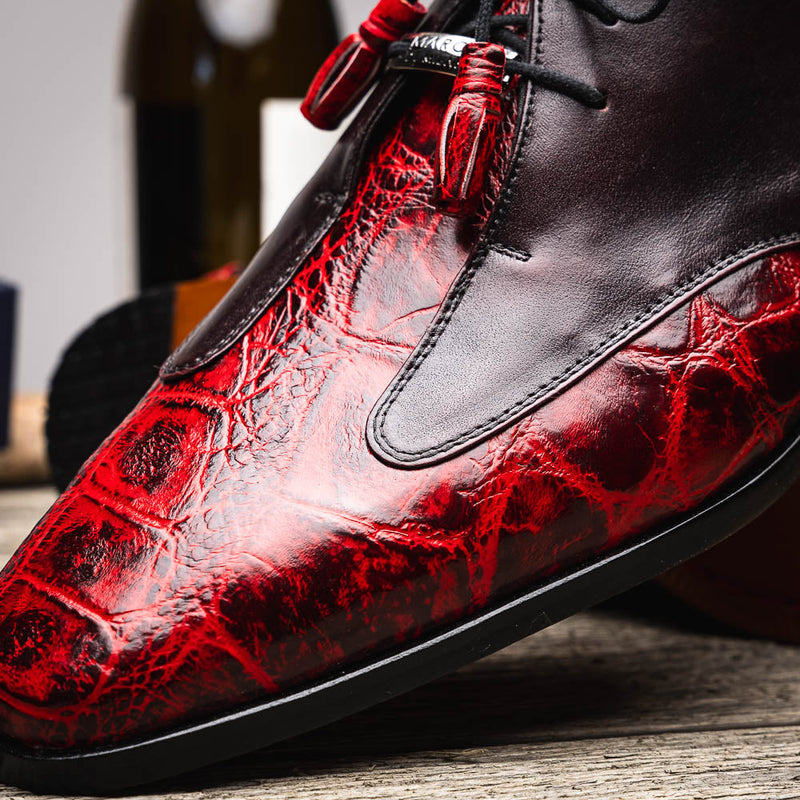 Marco Di Milano Anzio Black Cherry Leather Shoe